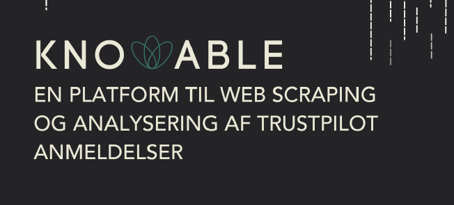 Knowable Trustpilot review insights dashboard